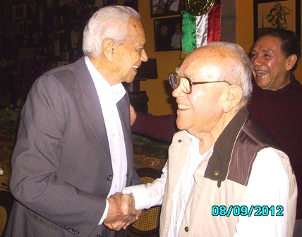 El Pibe Vallari y el tamal Ortega se saludan,Isidro comenta el encuentro